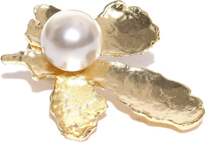

Blueberry Leaf Motif Hair Clip(Gold)