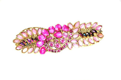 

Achal Metal Base Hair Clip(Pink)