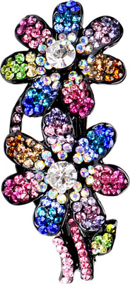 

Glitters Online Muti Colour American Diamond Hair Clip(White)