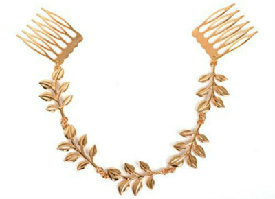 

Creative India Exports Gold Leaves Claw Hair Chain(Gold)
