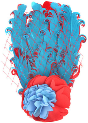 

Shrih Stylish Blue Red Baby Feather Head Band(Blue, Red)