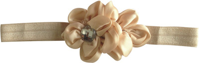 

NeedyBee Beige Headband in Lace and Satin Flower Head Band(Beige)