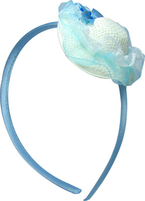 

Jewelz Blue Textured Hair Band With Hat Like Top For Kids Hair Band(Multicolor)