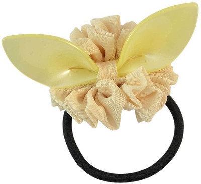 

Sarah Plain Black Fabric Hair Rubber Band for Women Rubber Band(Black)
