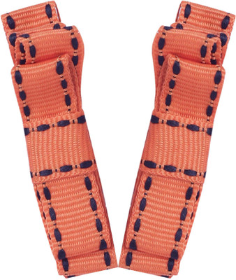 

NeedyBee Double Deck Stitched Design - Pack of 2 Hair Clip(Orange)