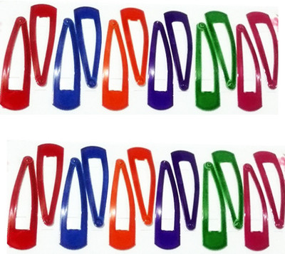 ShrustiTextile ST383 Tic Tac Clip(Red, Green, Blue, Orange)