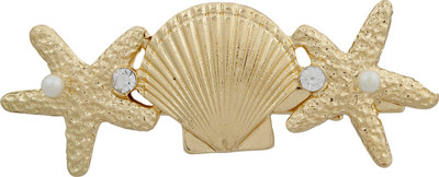 

Blueberry Star & Shell Motif Hair Clip(Gold)