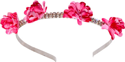

Aparshi Stone and flowers in tiara style Hair Band(Multicolor)