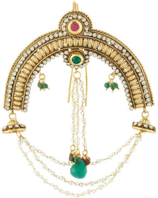 

Satyam Jewellery Nx Brooch Hair Pin(Red, Green)