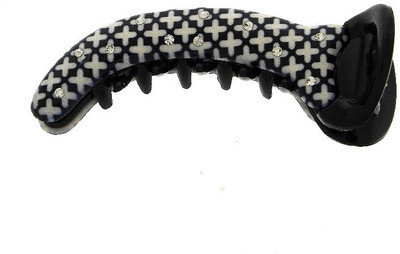 

Anuradha Art Trendy Banana Clip(White, Black)