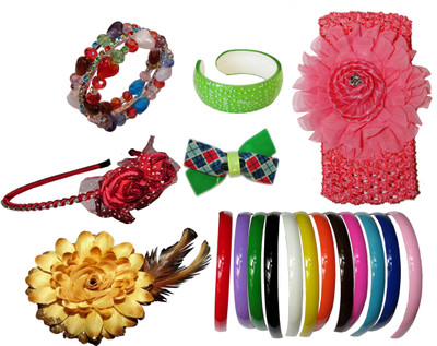 

Yashasvi Floral Style Hair band Hair Accessory Set(Multicolor)