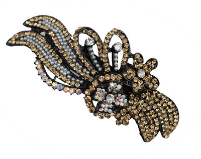 

Taj Pearl Designer Hair Clip(Black)