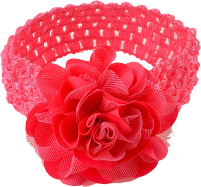 

Crayon Flakes Kids Girls Flower Stretchable Soft Elastic Lace Headband / Head Accessory Hair Band(Red)