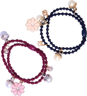 

Super Drool charms thin elastic Hair Band(Red, Blue)