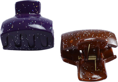 Saamarth Impex SI-3743 Hair Claw(Blue, Brown)