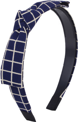 

Fayon Contemporary Yellow Check Bow Hair Band(Yellow)