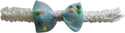 

AkinosKIDS Polka dot lace Baby Head Band(Blue)