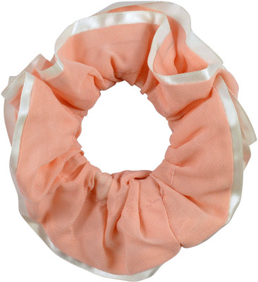 

Sarah Dual Frill Solid Rubber Band(Pink)
