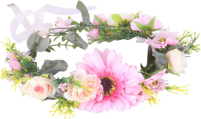 

Cutecumber Leefy Flowers Head Band(Pink)