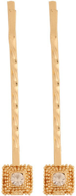

Jazz Jewellery Toned Stone Hair Pin(Gold)