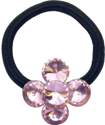 

B-Fashionable Sparkling Rivoli Rubber Band(Pink)