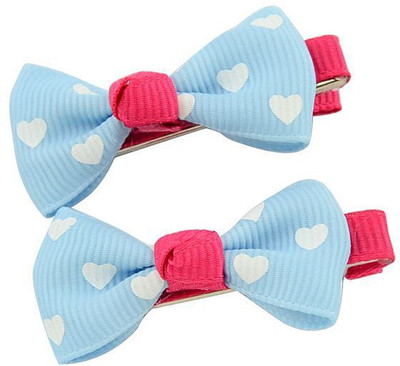 

Angel Closet Heart Print Hair Clip(Blue)