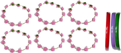 

Samyak Floral Style Tiara Hair Accessory Set(Multicolor)