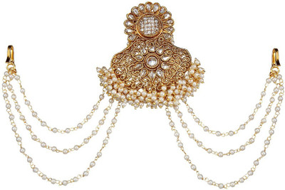 

9blings Designer Bridal Style Hair Accessory Set(Gold)