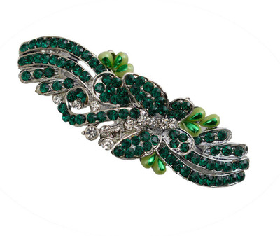 Taj Pearl Designer Hair Clip(Silver)