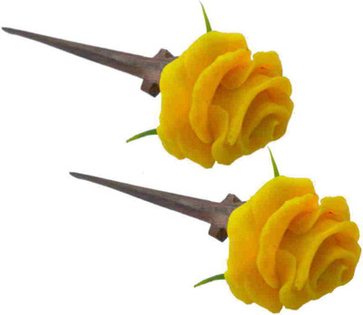 

Advanc Hotline Hand made Ceramicen Juda pin with procelain clay work (COMBO) Hair Pin(Multicolor)