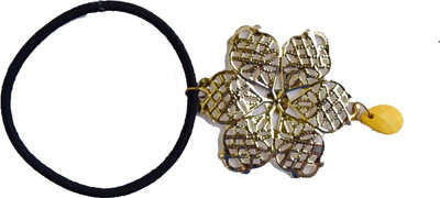 

Bows Are Wows Thin Elastics Rubber Band(Black, Gold)