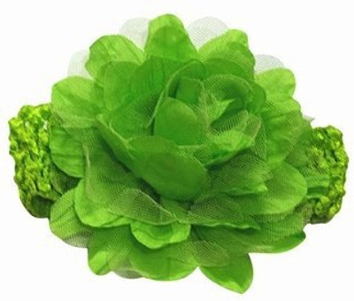 

Pinkblueindia Sweetly Baby Big Flower in Crochet Lace Head Band(Green)