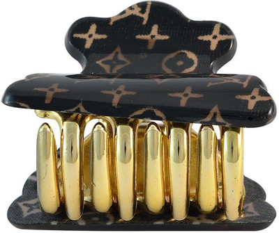 

Sarah Printed Hair Claw(Black)