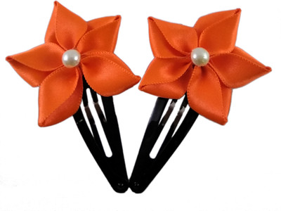 

Threads N Ribbons Ribbon Flower 13O Hair Clip(Orange)