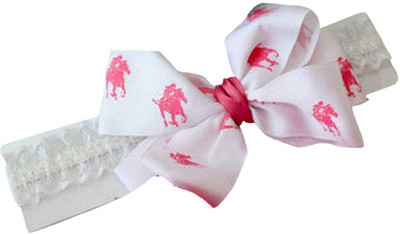 

AkinosKIDS Satin bow newborn Soft Head Band(White)