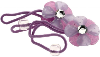 

Trendy Baubles Elastic Band Collection Rubber Band(Purple, White)
