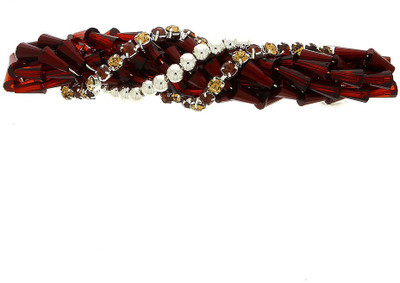 Anuradha Art Stylish Delicate Back Pin(Maroon)