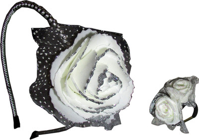 

GD White Big & Small Floral Hair Accessory Set(White)