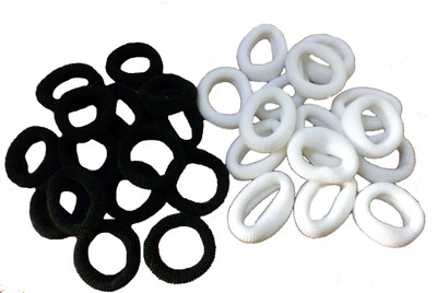 

OBEROI THIN ELASTIC Rubber Band(Black, White)