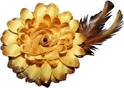 

GD Big Golden Floral Tic Tac Clip(Gold)
