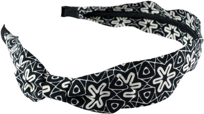 

Sarah Floral Bow Hair Band(Black)