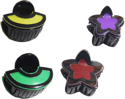 

FNB MULTICOLOR HAIR CLUTCHERS SET OF 4 Hair Claw(Multicolor)