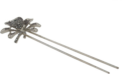 

Vama Fashions Indo Western Wedding Bridal Party Wear Bun Stick(Grey)