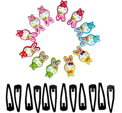 

Abhi Fancy Tik Tak Pin Hair Accessory Set(Multicolor, Black)