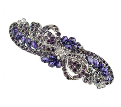 

Taj Pearl Designer Hair Clip(Silver)