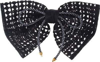 

Fayon Chic Stylish Black Net Black Bow Hair Clip(Black)