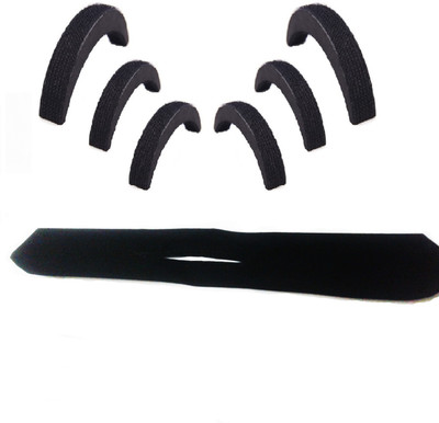 

Pankh 6 Pcs Puff Bun And 1 Curler Belt Hair Accessory Set(Black)