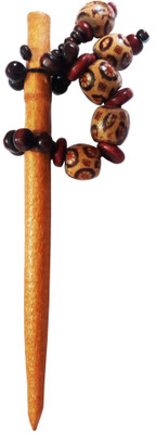 

CraftEra Wooden Stick Hair Pin(Brown)