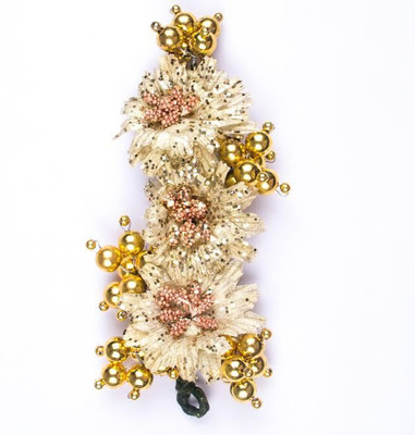

Majik Flower Accessories For Girls Hair Clip(Gold)