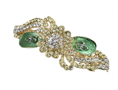 Taj Pearl Designer Hair Clip(Gold)